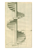 Circular Staircase, 1751 Giclee Print by Henricus Hondius
