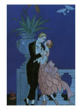 By the Railing, 1921 Giclee Print by Georges Barbier