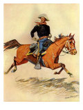 A Cavalry Officer, 1901 Giclee Print by Frederic Sackrider Remington