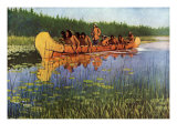 Explorers and Indians, 1905 Giclee Print by Frederic Sackrider Remington