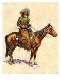 An Arizona Cowboy Giclee Print by Frederic Sackrider Remington