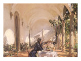 Breakfast in the Loggia, 1910 Giclée-Druck von John Singer Sargent