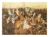 Rabbit and Fairies, 1880 Reproduction procédé giclée par John Anster Fitzgerald