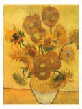 Vase with Sunflowers, 1889 Giclee Print by Vincent van Gogh
