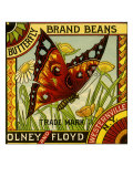 Butterfly Bean Label Giclee Print