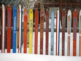 Fence Made from Skis, City of Leadville. Rocky Mountains, Colorado, USA Photographic Print by Richard Cummins