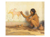 Indian Artist, 1920 Giclee Print by Eanger Irving Couse