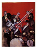 Kings of Jazz Ensemble, 1925 Giclee Print by Paul Colin