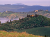 Landscape of the Crete Senesi Area, Southeast of Siena, Near Asciano, Tuscany, Italy, Europe Photographic Print by Patrick Dieudonne