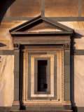 Polychrome Marble Window of the Baptistery, Near the Duomo, Florence, Tuscany, Italy, Europe Photographic Print by Patrick Dieudonne