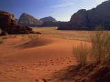 Desert at Wadi Rum, Jordan, Middle East Photographic Print by Fred Friberg