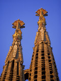 Spires of the Sagrada Familia, the Gaudi Cathedral, in Barcelona, Cataluna, Spain, Europe Photographic Print by Nigel Francis