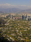 Aerial View of Santiago, Chile, South America Photographic Print by Gavin Hellier