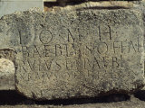 Carving of Iomh, Baalbek, UNESCO World Heritage Site, Lebanon, Middle East Photographic Print by Fred Friberg