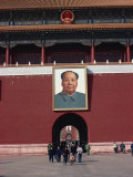 Huge Portrait of Mao Tse Tung at the Forbidden City, Beijing, China Photographic Print by Ursula Gahwiler