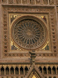 Architectural Detail of the Rose Window in the Cathedral at Orvieto in Umbria, Italy, Europe Photographic Print by Christina Gascoigne