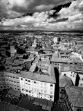 Infra Red Image of Siena across Piazza Del Campo from Tower Del Mangia, Siena, Tuscany, Italy Photographie par Lee Frost