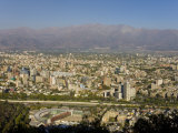 Aerial View of Santiago, Chile, South America Photographic Print by Hellier Gavin