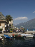 View to the North from the Old Harbour Side, Limone, Lake Garda, Italian Lakes, Lombardy, Italy Photographic Print by James Emmerson View to the North from the Old Harbour Side, Limone, Lake Garda, Italian Lakes, Lombardy, Italy Photographic Print by James Emmerson