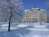 Central Naval Museum in a Snowy Winter Landscape in St. Petersburg, Russia, Europe Photographic Print by Christina Gascoigne