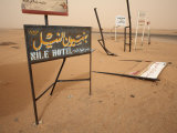 Signposts Stand in the Desert Along the Khartoum to Atbara Highway, Sudan, Africa Photographic Print by Mcconnell Andrew