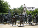 Statues of Rembrandt and the Night Watches on Rembrandtplein, Amsterdam, Holland, Europe Photographic Print by Levy Yadid