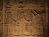 Relief Carvings Adorn the Walls of the Temple of Philae, Near Aswan, Egypt Photographic Print by Mcconnell Andrew