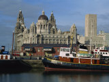 Restored Steamer and Rail Terminal, Liverpool, UNESCO World Heritage Site, Merseyside, England, UK Photographic Print by Maxwell Duncan