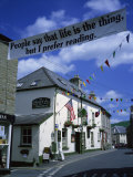 Town Decorated for Literary Festival, Hay-On-Wye, Powys, Wales, United Kingdom, Europe Photographic Print by Hunter David