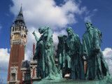 Monument to the Burghers of Calais by Rodin, Calais, Nord Pas De Calais, France Photographic Print by Hughes David
