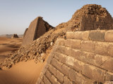 Pyramids of Meroe, Sudan's Most Popular Tourist Attraction, Bagrawiyah, Sudan, Africa Photographic Print by Mcconnell Andrew