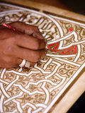 Calligrapher at the Medina, Marrakesh, Morocco, North Africa, Africa Photographic Print by Levy Yadid