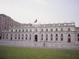 Guard Stands in Front of La Moneda, the Current Seat of the President of Chile, Santiago, Chile Photographic Print by McCoy Aaron