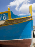 Bow of a Traditional Coloured Boat, Marsaxlokk, Malta, Europe Photographic Print by Kelly Michael