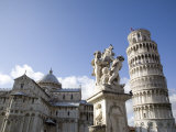 Duomo and the Leaning Tower of Pisa, UNESCO World Heritage Site, Pisa, Tuscany, Italy, Europe Photographic Print by Olivieri Oliviero