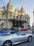 Casino and Ferrari, Monte Carlo, Monaco, Europe Photographic Print by Miller John