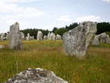 Megalithic Stones Alignments De Kremario, Carnac, Morbihan, Brittany, France, Europe Lámina fotográfica por Levy Yadid