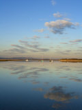 Boats Moored at East Head, West Wittering, Near Chichester, West Sussex, England, United Kingdom Photographic Print by Miller John