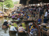 Floating Market, Thailand, Southeast Asia Photographic Print by Miller John