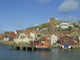 Lifeboat, Harbour and Church, Whitby, North Yorkshire, England, United Kingdom, Europe Photographic Print by Hunter David