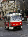 Tram, Prague, Czech Republic, Europe Photographic Print by Levy Yadid