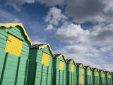 Colourful Beach Huts, Littlehampton, West Sussex, England, United Kingdom, Europe Photographic Print by Miller John
