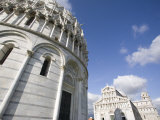 Campo Dei Miracoli, with the Baptistery, the Duomo and the Leaning Tower, Pisa, Tuscany, Italy Photographic Print by Olivieri Oliviero