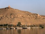 Overlooking the River Nile and the Tombs of the Nobles, Aswan, Egypt, North Africa, Africa Photographic Print by Mcconnell Andrew
