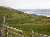 View over Erik the Red's First Settlement Brattahlid, known Today as Qassiarsuk, South Greenland Photographic Print by Levy Yadid