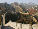 Autumn Colours on the Great Wall of China at Badaling, China Photographic Print by Kober Christian