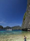 Coral Fringe Clear Waters, Bacuit Bay, El Nido Town, Palawan Province, Philippines, Southeast Asia Photographic Print by Kober Christian