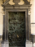 Bronze Door of the Cathedral of Saint Nicholas, Ljubljana, Slovenia, Europe Photographic Print by Lawrence Graham