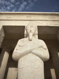 Osirid Statue at Deir Al Bahri, Funerary Temple of Hatshepsut, Valley of the Kings, Thebes, Egypt Photographic Print by Mcconnell Andrew