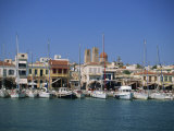 Yachts Moored in Harbour, Aegina Town, Aegina, Saronic Islands, Greek Islands, Greece, Europe Photographic Print by Lightfoot Jeremy